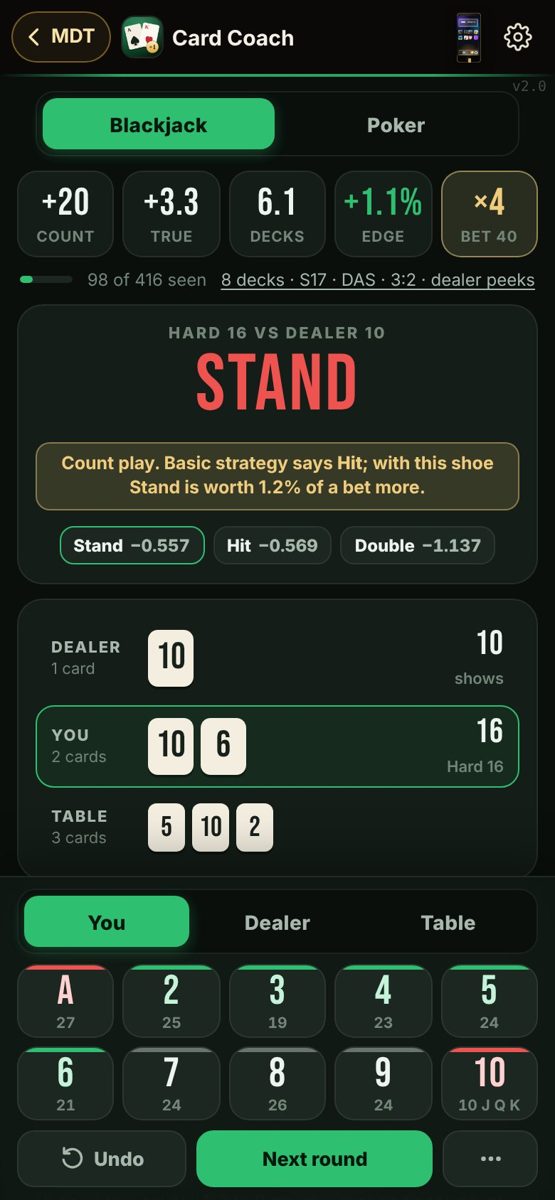 Card Coach screenshot 2