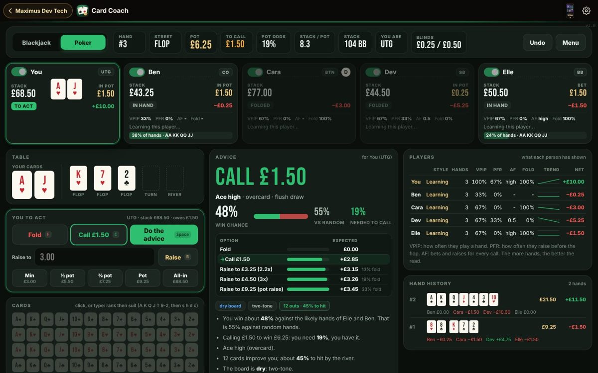 Card Coach screenshot