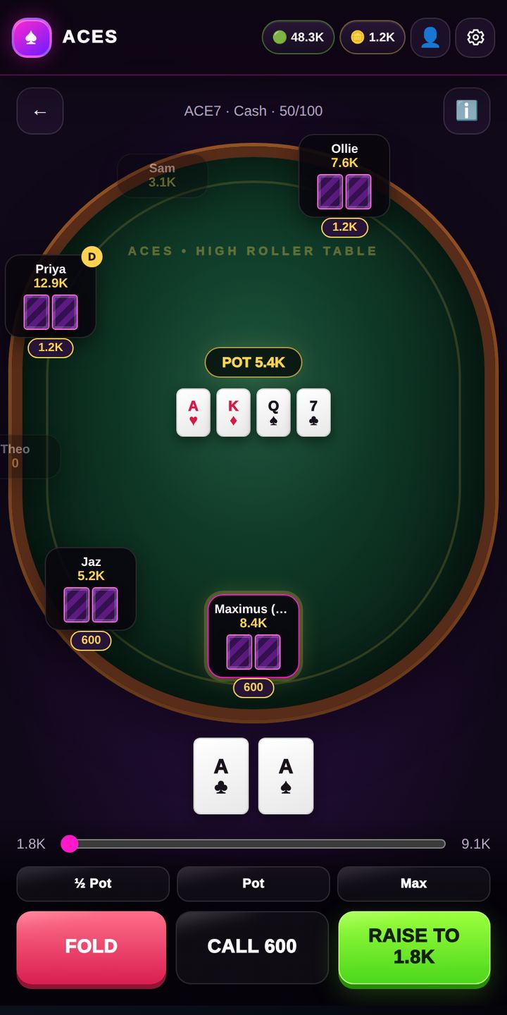 ACES Poker Night screenshot 1